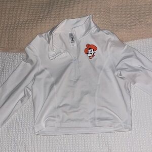 Cropped OSU half-zip